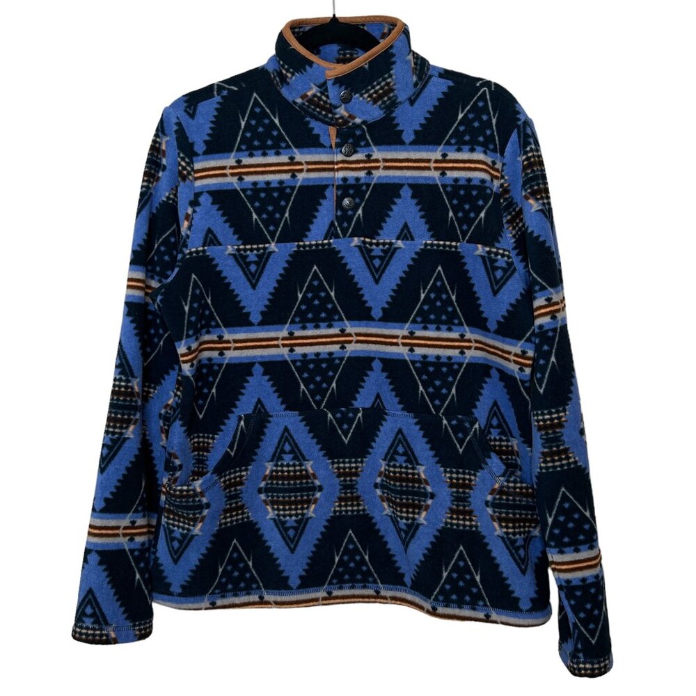 Outback Trading Comp. Women's Med Blue Western Outdoor Aztec Ranch Sweater